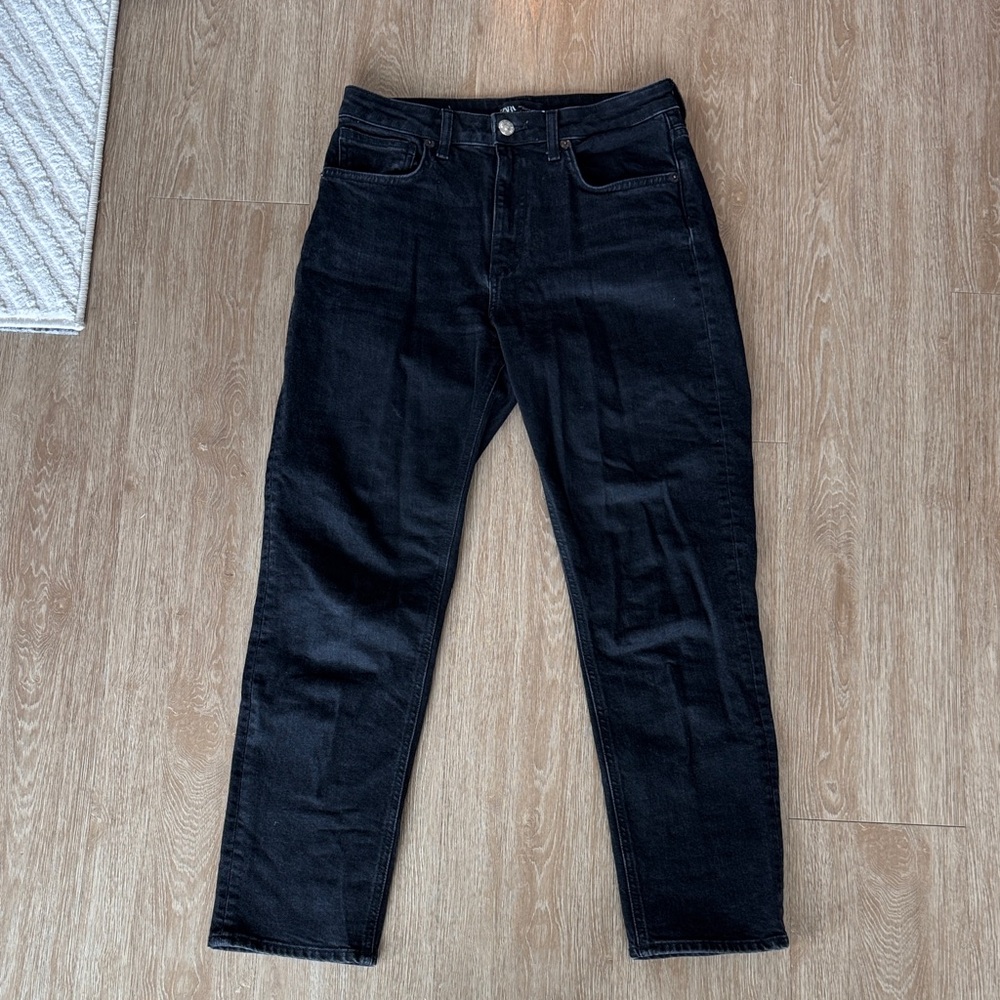 Zara Black Straight Leg Jeans